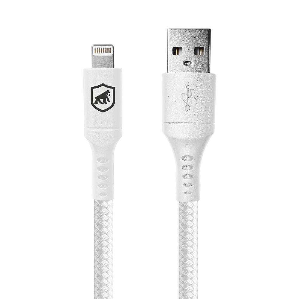 Cabo Lightning / USB-A - Survivor - Branco - 1,5M  no Atacado - Caixa Fechada 10 Unidades - Gshield - 1