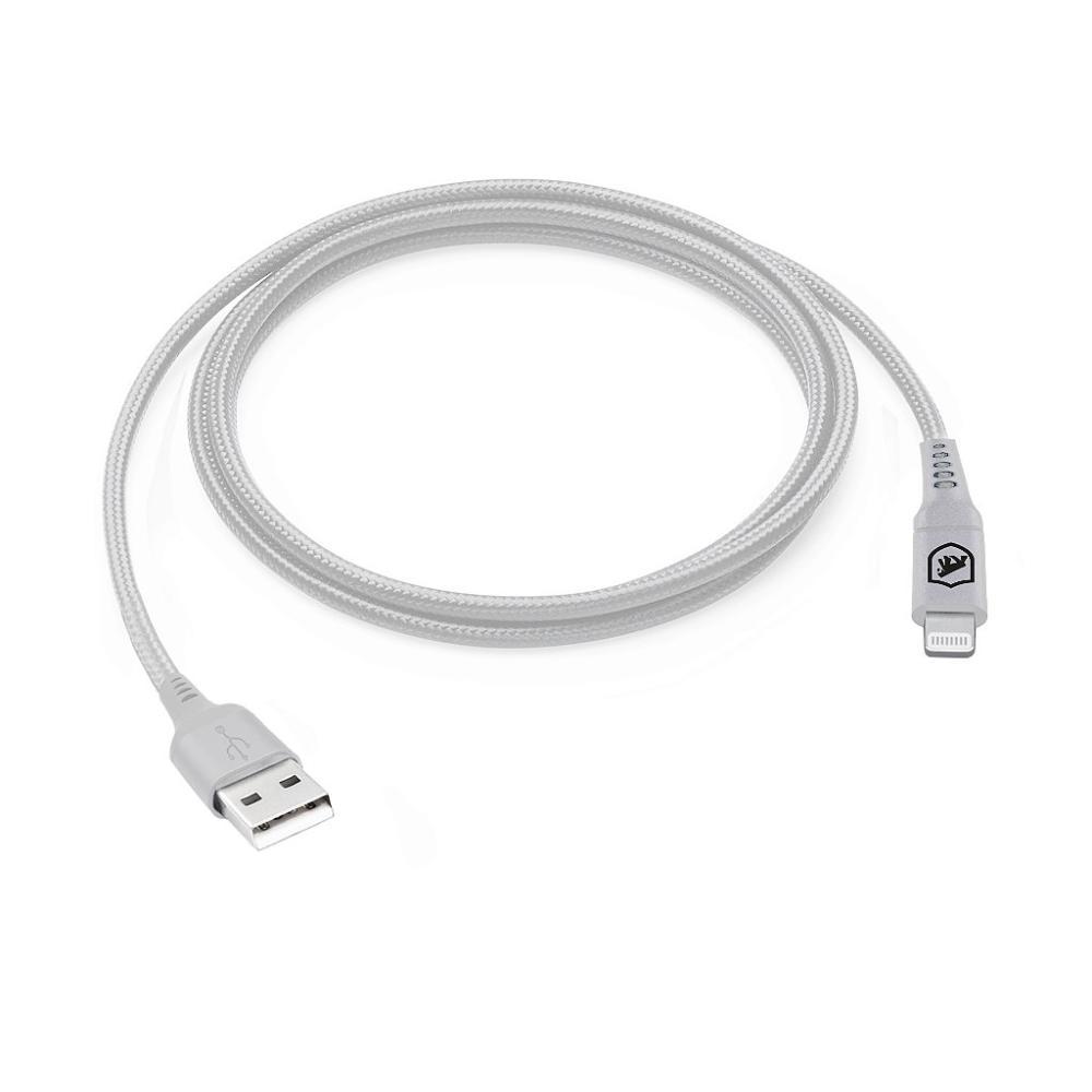 Cabo Lightning / USB-A - Survivor - Branco - 1,5M  no Atacado - Caixa Fechada 10 Unidades - Gshield - 3