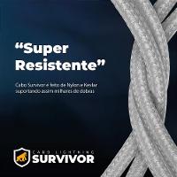 Cabo Lightning / USB-A - Survivor - Branco - 1,5M  no Atacado - Caixa Fechada 10 Unidades - Gshield - 5