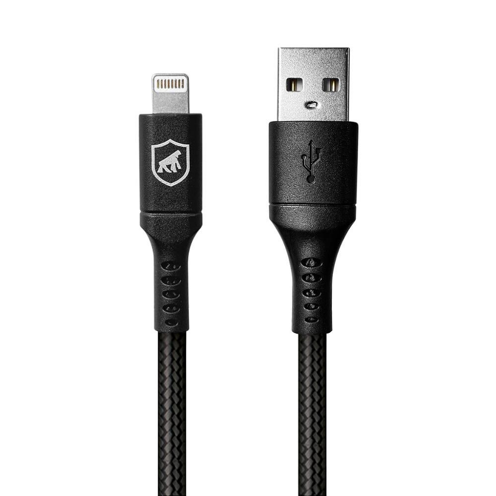 Cabo Lightning / USB-A - Survivor - Preto - 1,5M  no Atacado - Caixa Fechada 10 Unidades - Gshield - 1