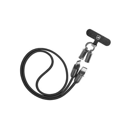Cabo Cordão Strap Armor - Tipo C / Tipo C - Preto - Gshield