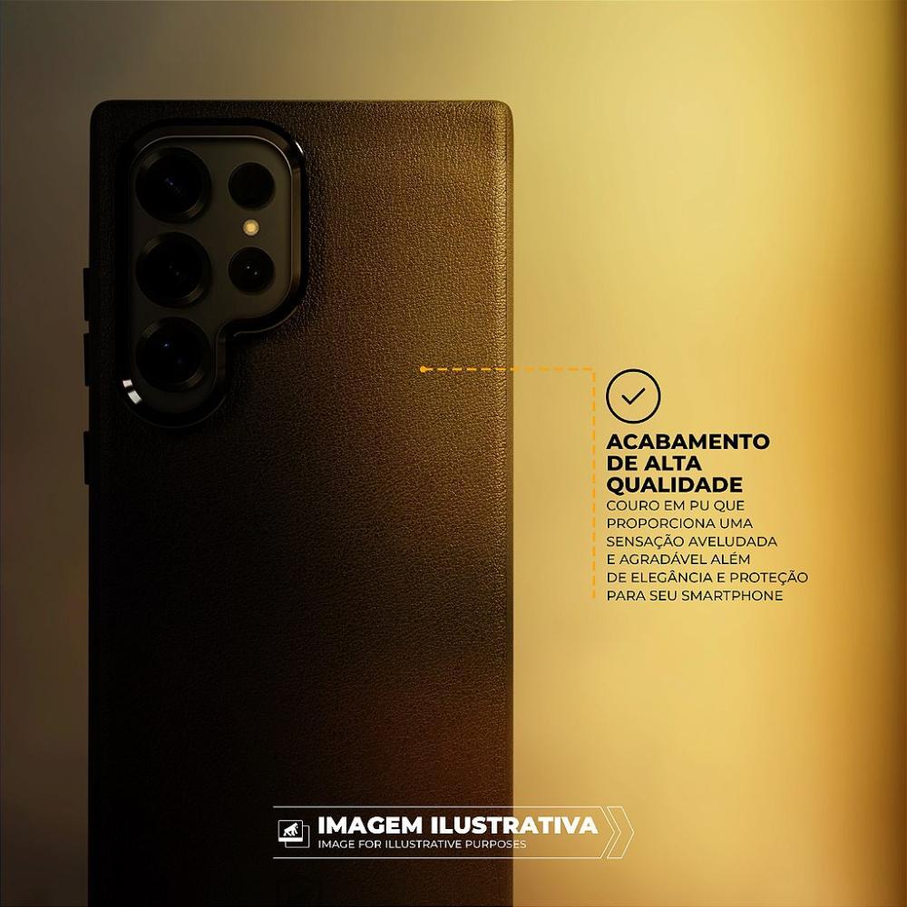 Capa para Samsung Galaxy S25 Plus - Couro Dual Magsafe - Preta - Gshield - 3