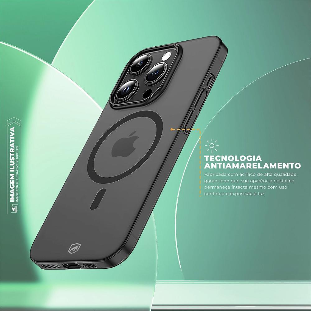 Capa case capinha para iPhone 16 Pro Max Crystal Slim Magsafe NÃO AMARELA - 2