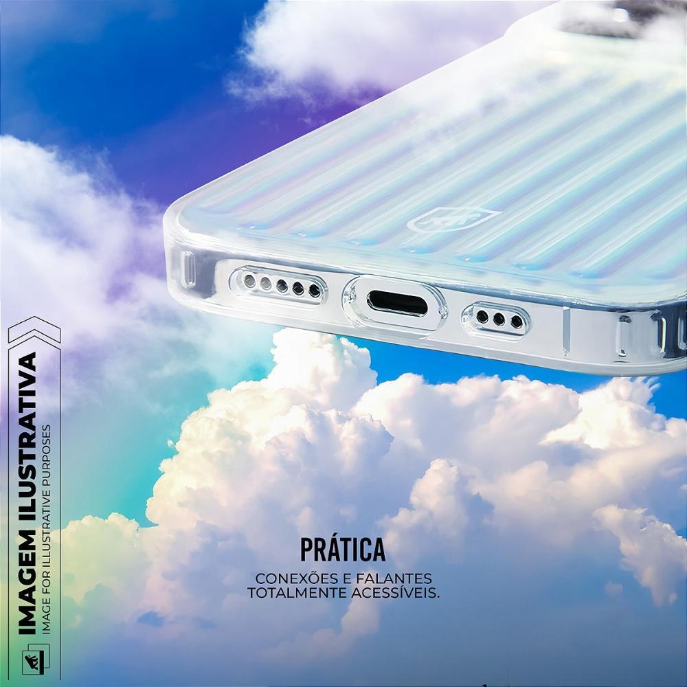 Capa case capinha para iPhone 16 Pro Max - Rainbow Transparente - Gshield - 4