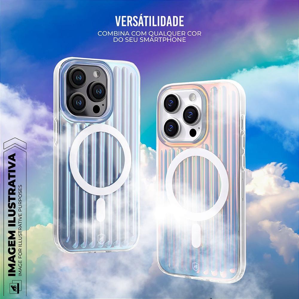 Capa case capinha para iPhone 16 Pro Max - Rainbow Transparente - Gshield - 5
