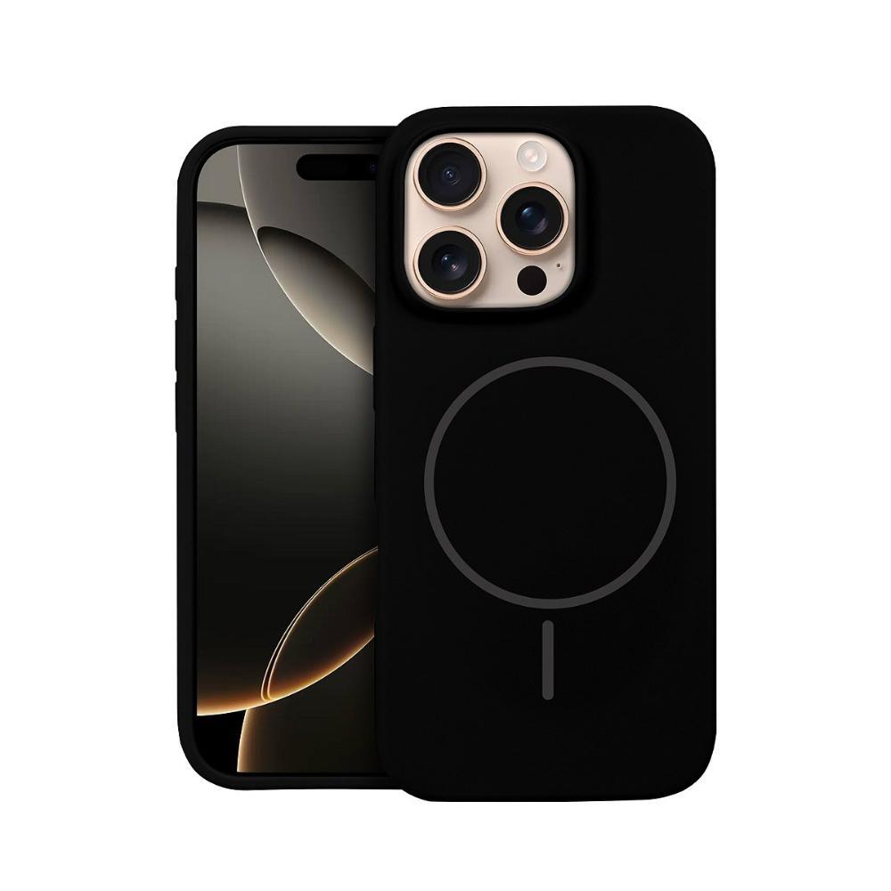 Capa case capinha para iPhone 16 Pro - Silicon Liquid Magsafe - Preta - Gshield - 1