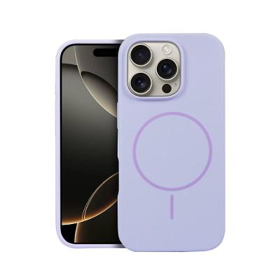 Capa case capinha para iPhone 16 Pro - Silicon Liquid Magsafe - Lilás - Gshield