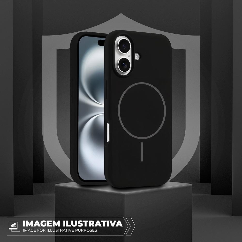 Capa case capinha para iPhone 16 Pro - Silicon Liquid Magsafe - COR - Gshield - 5
