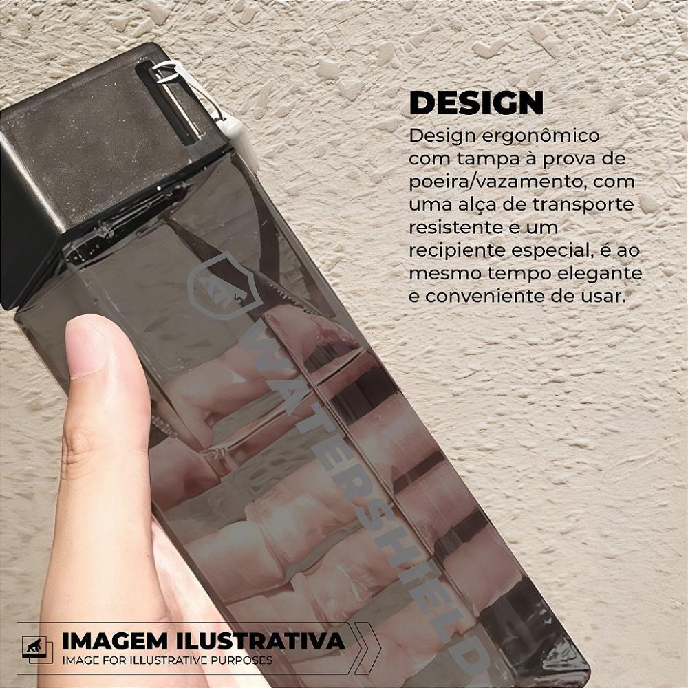 Garrafa 500ml com Vedação Antivazamento e Alça para Transporte - WaterShield  - Gshield - 5