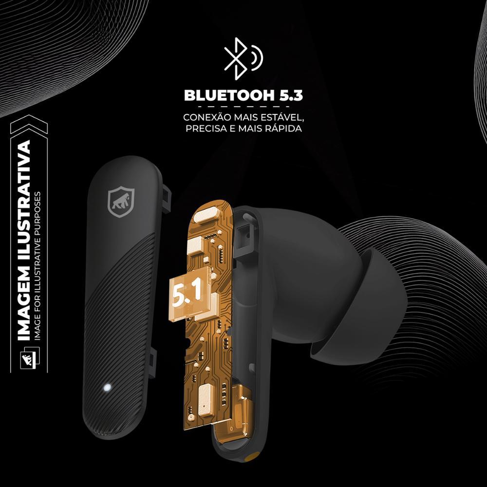 Earbuds - Fone de ouvido Bluetooth - Symetric - Preto - Gshield - 5
