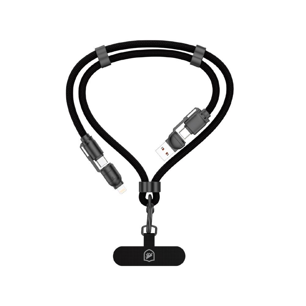 Cordão Strap Survivor com Cabo 4 em 1 - Preto - Gshield - 2