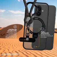 Cordão Strap Survivor com Cabo 4 em 1 - Preto - Gshield - 1