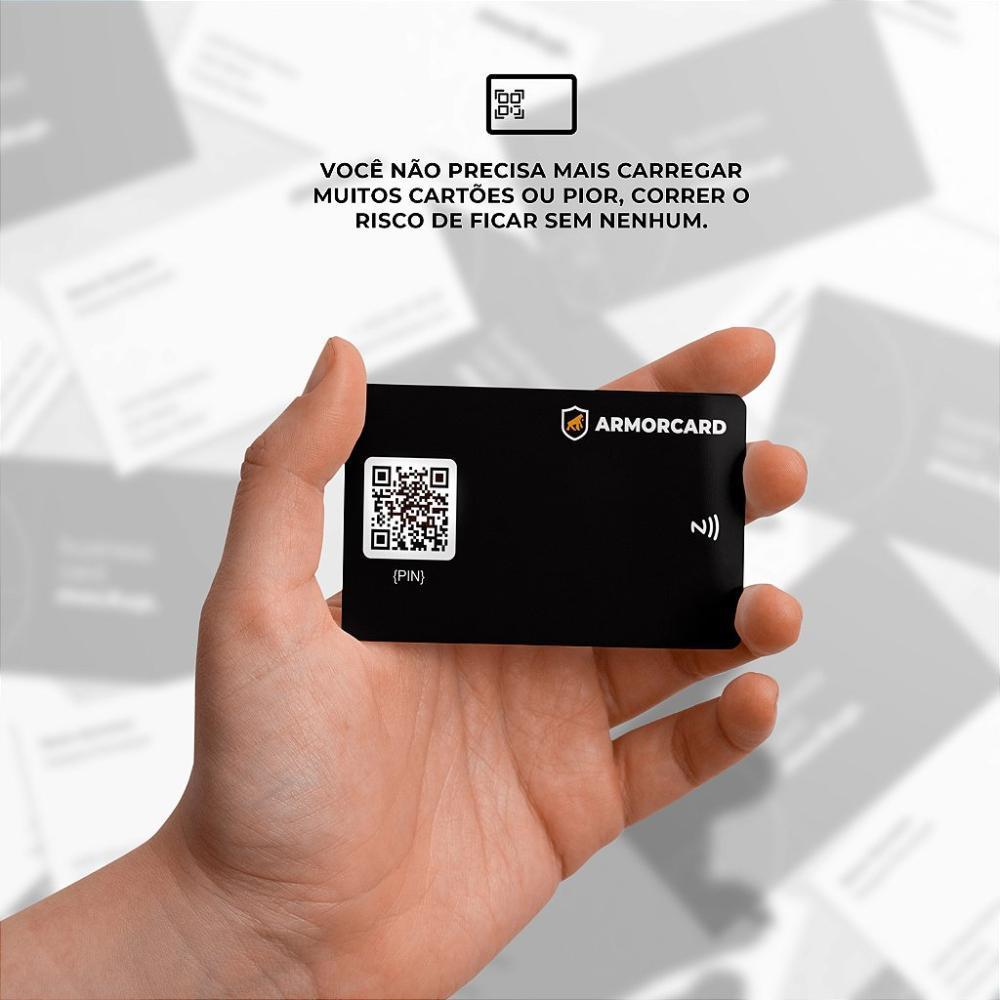 Cartão de Visita Digital ArmorCard - no Atacado - Caixa Fechada 10 Unidades - Gshield - 3