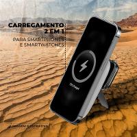 Carregador Portátil Wireless Magsafe 2 em 1 10.000 mAh - Survivor - Branco - Gshield - 3