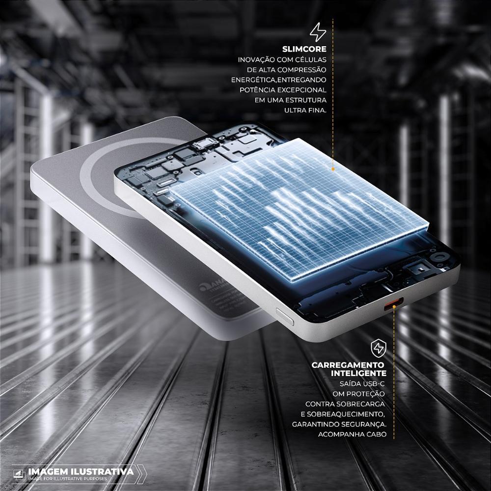 Carregador Portátil 5.000mAh - Ultra Slim  - Gshield - 5