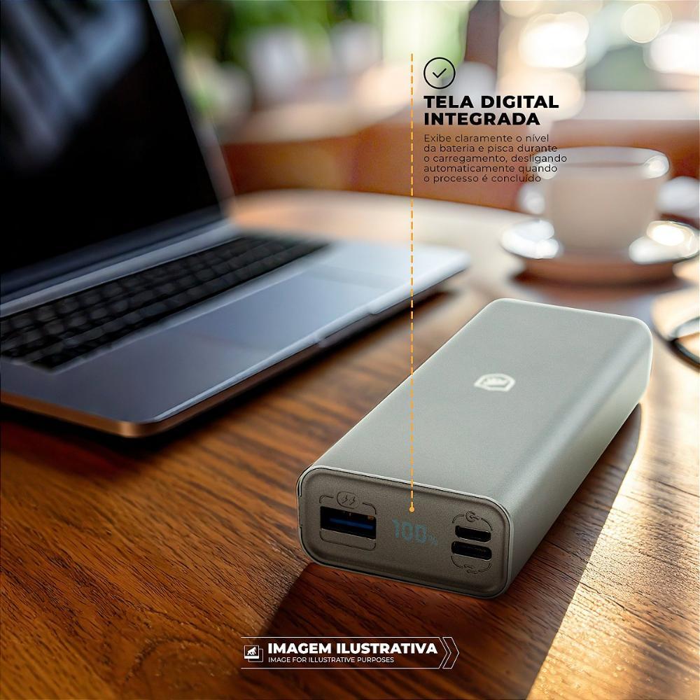 Carregador Portátil para Notebook 45W - Discovery - Titanium Cinza - Gshield - 6