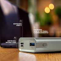 Carregador Portátil para Notebook 45W - Discovery - Titanium Cinza - Gshield