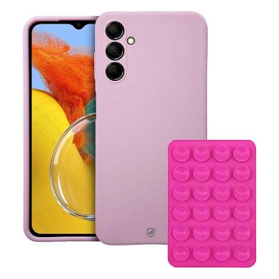Capa Silicon Veloz para Samsung Galaxy M14 + Ventosa - Rosa - Gshield