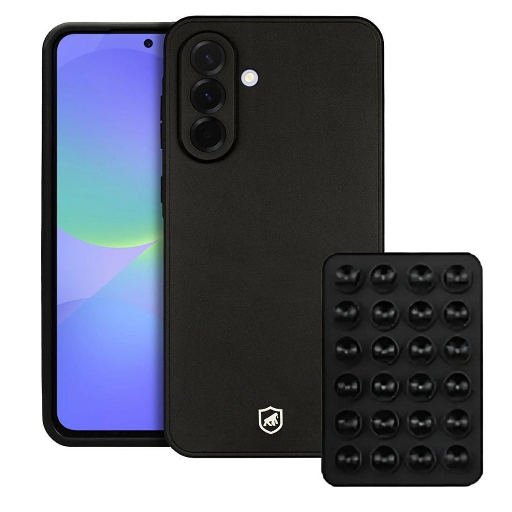 Capa Silicon Veloz para Galaxy A36 +  Ventosa Preta Gshield - 1