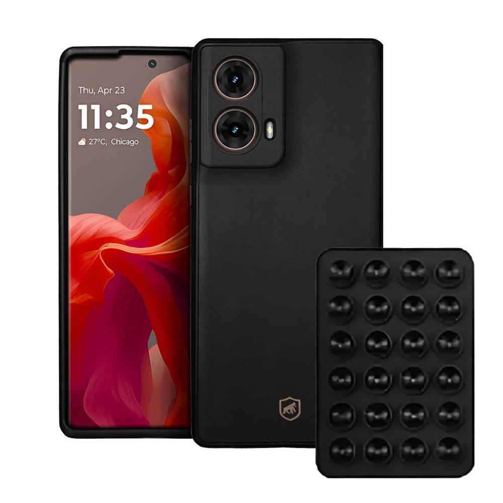 Capa Silicon Veloz para  Motorola Moto G85 5G Ventosa Preta - 1