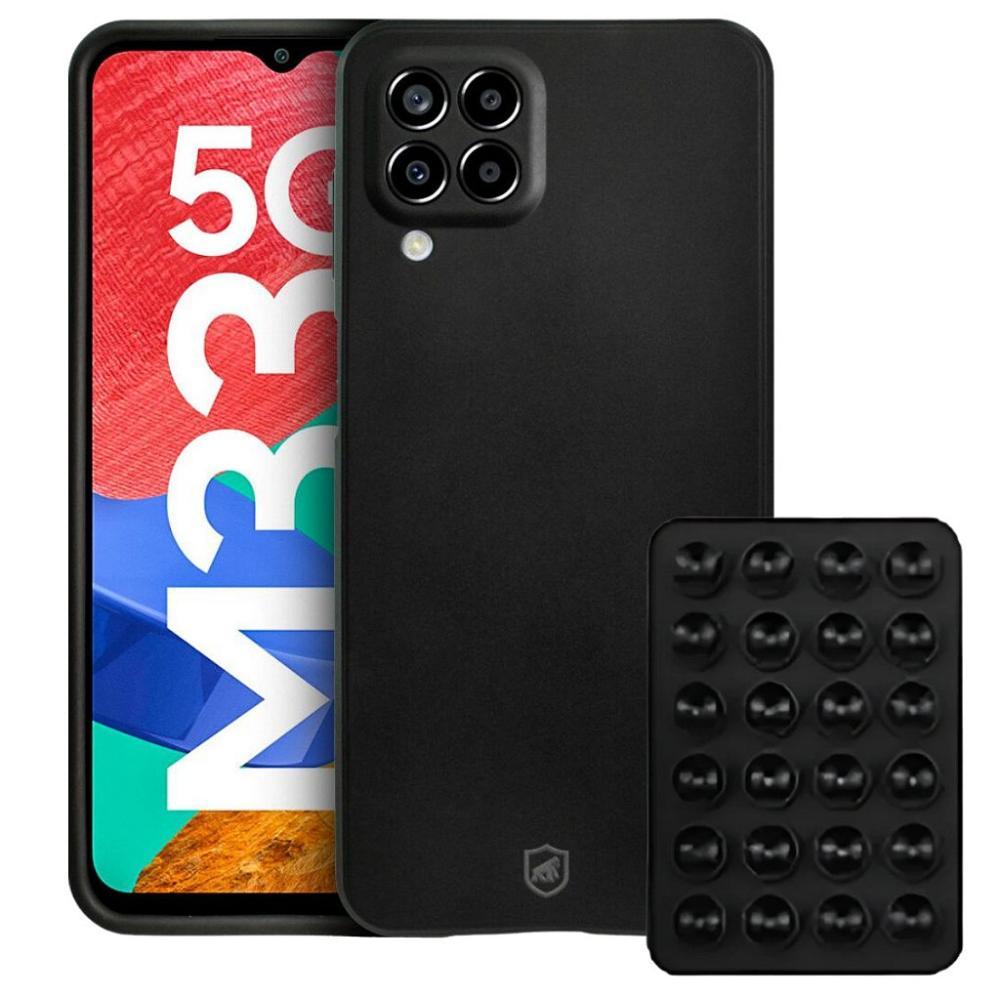 Capa Silicon Veloz para  Samsung Galaxy M33 + Ventosa Preta - 1