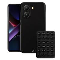 Kit Capa Silicon Veloz para Xiaomi Poco X7 Pro +  Ventosa - Preta - Gshield - 1