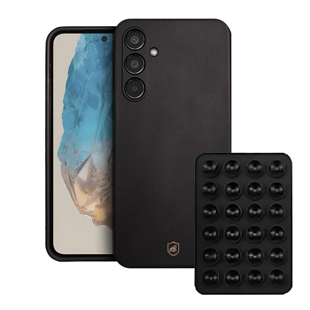 Kit Capa Silicon Veloz para Samsung Galaxy M35 Ventosa Preta - 1
