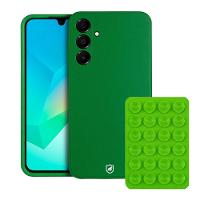 Kit Capa Silicon Veloz para Samsung Galaxy A16 5G +  Ventosa - Verde - Gshield - 1