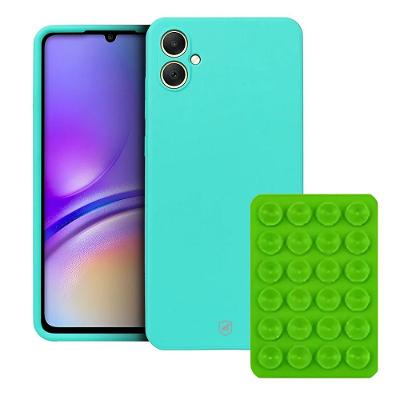 Kit Capa Silicon Veloz para Samsung Galaxy A05 +  Ventosa - Verde - Gshield