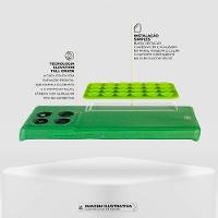 Kit Capa Silicon Veloz para Realme C67 +  Ventosa - Verde - Gshield