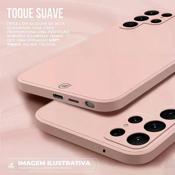 Kit Capa Silicon Veloz para Moto Edge 60 + Cordão Rosa - 4