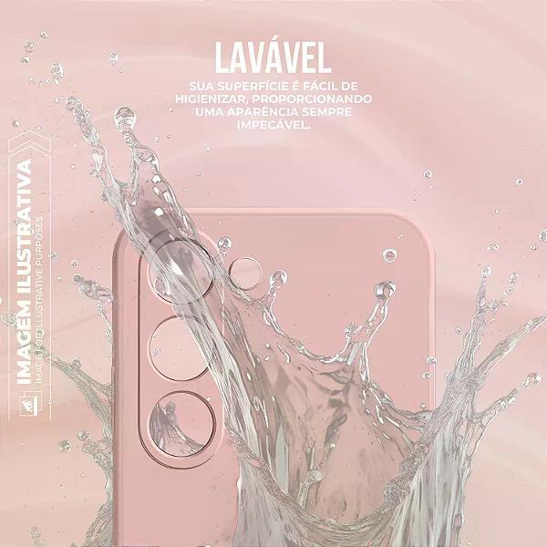 Kit Capa Silicon Veloz para Moto Edge 60 + Cordão Rosa - 7