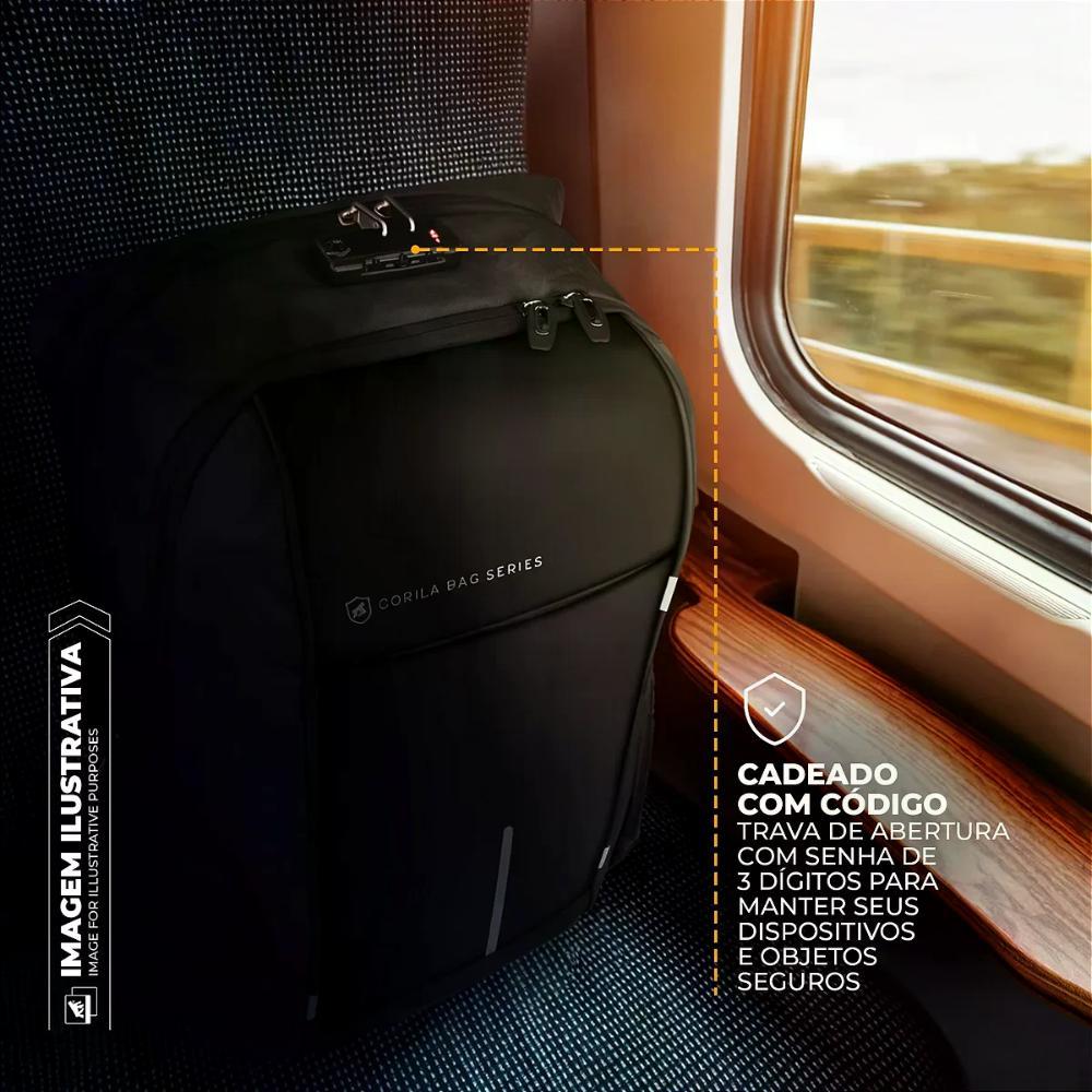 Mochila para notebook Locker com antifurto (Pequenos Defeitos) - Gshield - 2