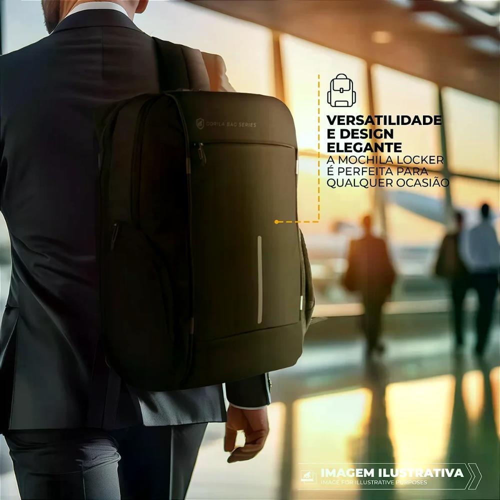 Mochila para notebook Locker com antifurto (Pequenos Defeitos) - Gshield - 5