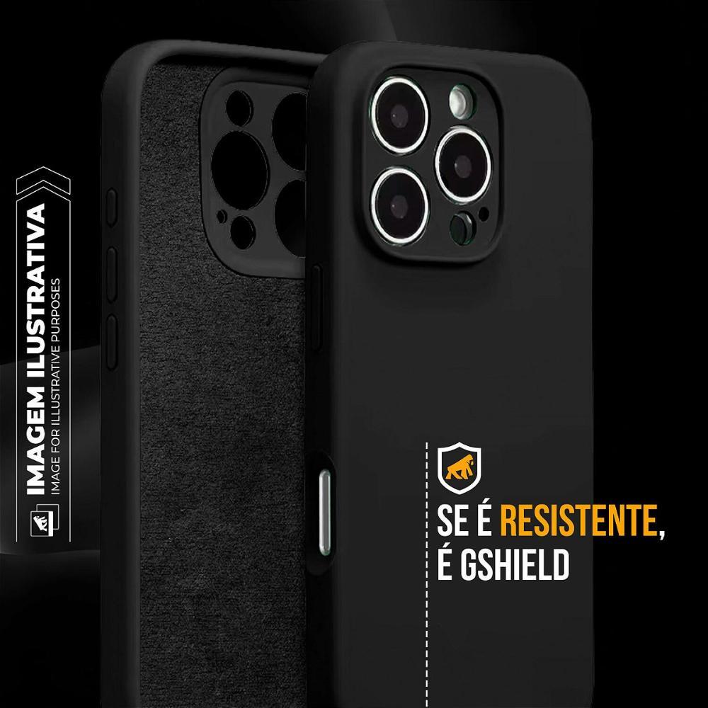Capa case capinha para iPhone 16 Pro Max - Silicon Premium Preta - Gshield - 6