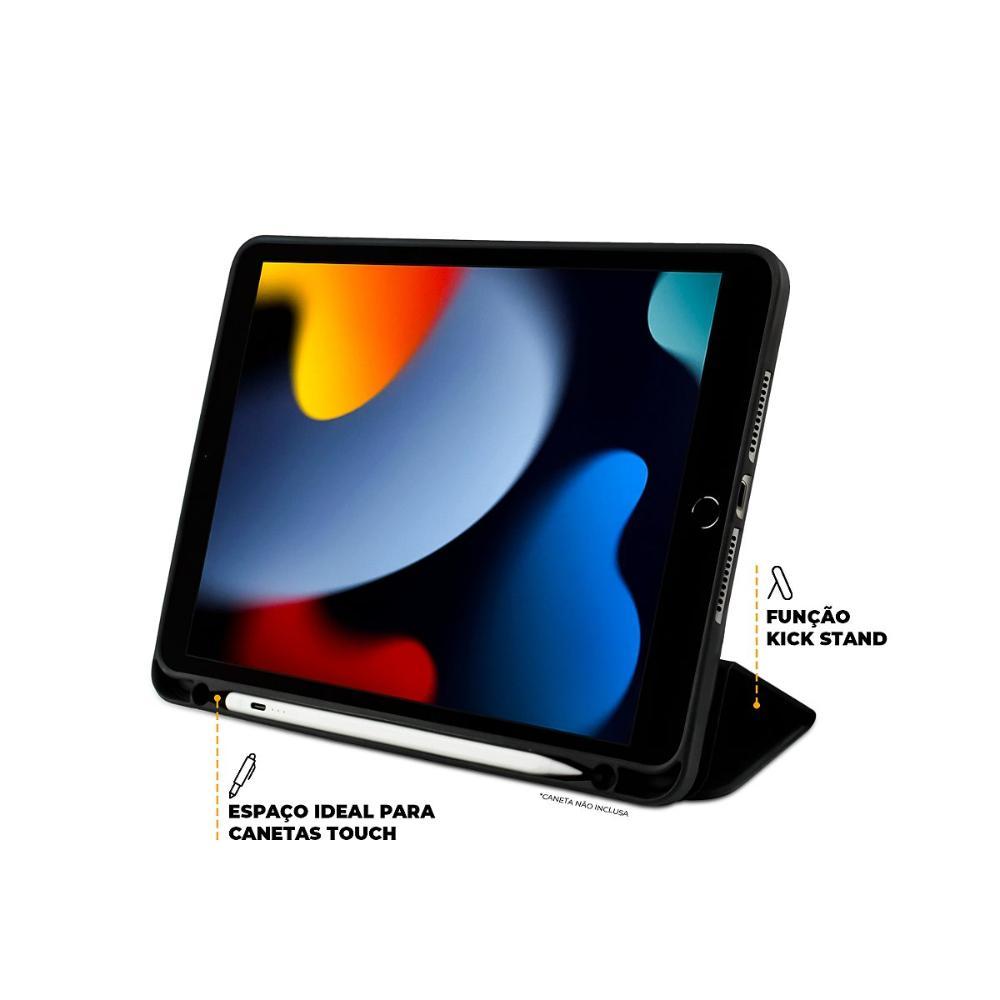 Kit Capa case capinha Clear View + Película Nano Vidro para iPad 10.2'' (7ª / 8ª / 9ª Geração) - Gshield - 3