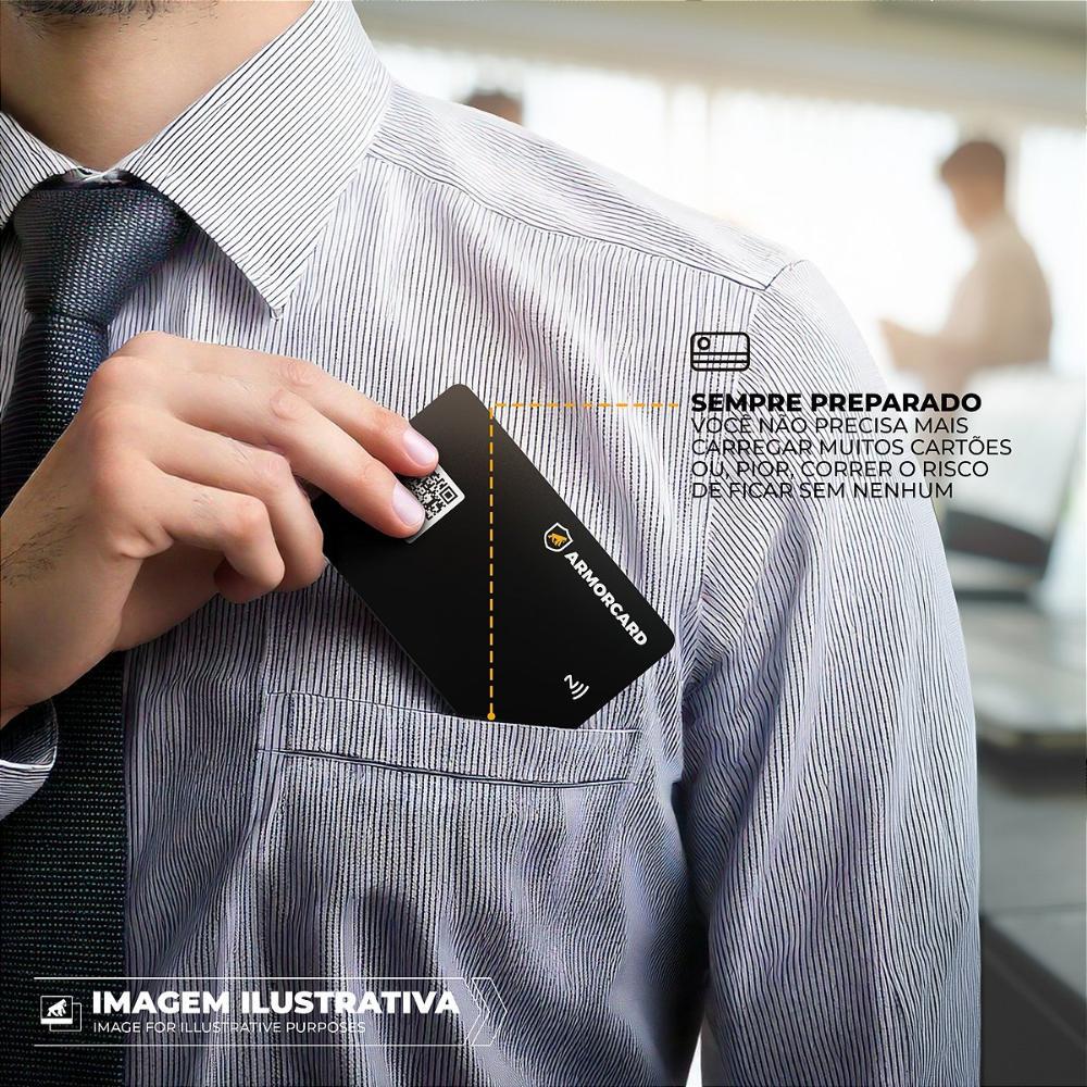 Cartão de Visita Digital -  ArmorCard - Gshield - Compartilhe seus contatos por NFC ou Qrcode - 5