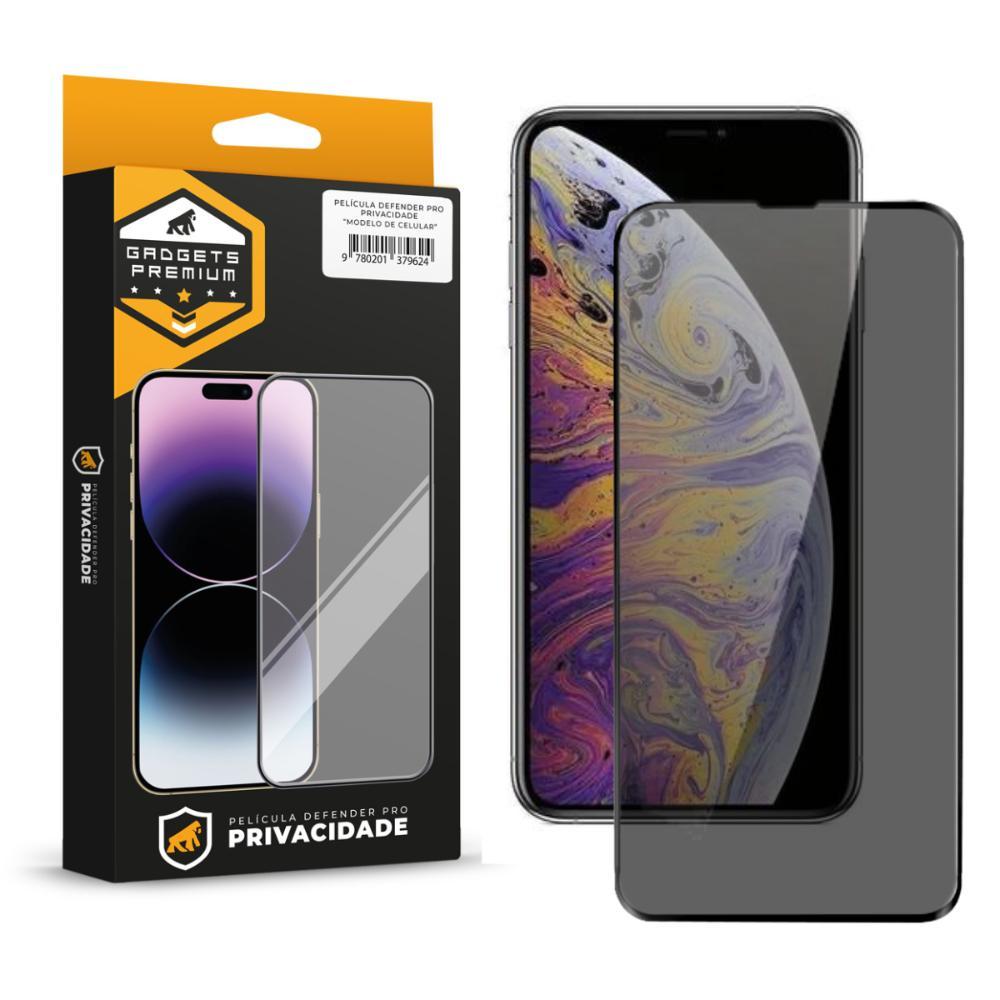 Película para iPhone XS - Defender Pro Privacidade - Preta - Gshield - 1