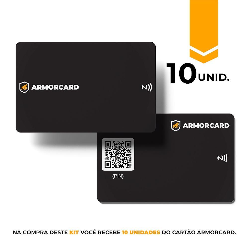 Kit com 10 - Cartão de Visita Digital - ArmorCard - Gshield - Compartilhe seus contatos por NFC ou Qrcode - 1
