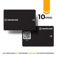 Kit com 10 - Cartão de Visita Digital - ArmorCard - Gshield - Compartilhe seus contatos por NFC ou Qrcode - 1