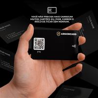 Kit com 10 - Cartão de Visita Digital - ArmorCard - Gshield - Compartilhe seus contatos por NFC ou Qrcode