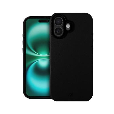 Capa case capinha para iPhone 16 Plus - Couro Dual Magsafe - Preta - Gshield