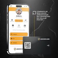 Kit com 5 - Cartão de Visita Digital - ArmorCard - Gshield - Compartilhe seus contatos por NFC ou Qrcode - 2