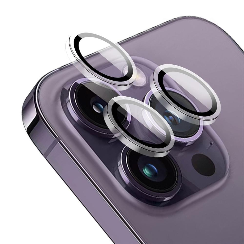 Protetor de Lente para iPhone 14 Pro - Survivor - Transparente com molde aplicador - Frame para câmera - Gshield - 1