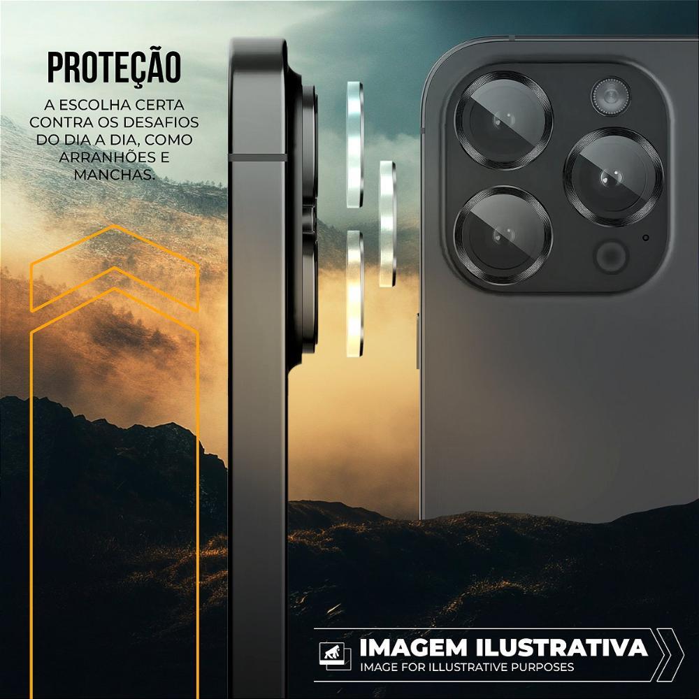 Protetor de Lente para iPhone 12 Mini - Survivor - Transparente com molde aplicador - Frame para câmera - Gshield - 3