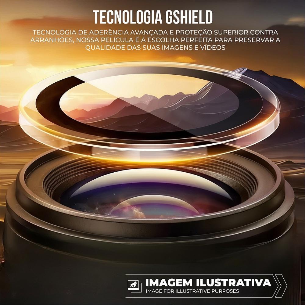 Protetor de Lente para iPhone 14 Plus - Survivor - Transparente com molde aplicador - Frame para câmera - Gshield - 5