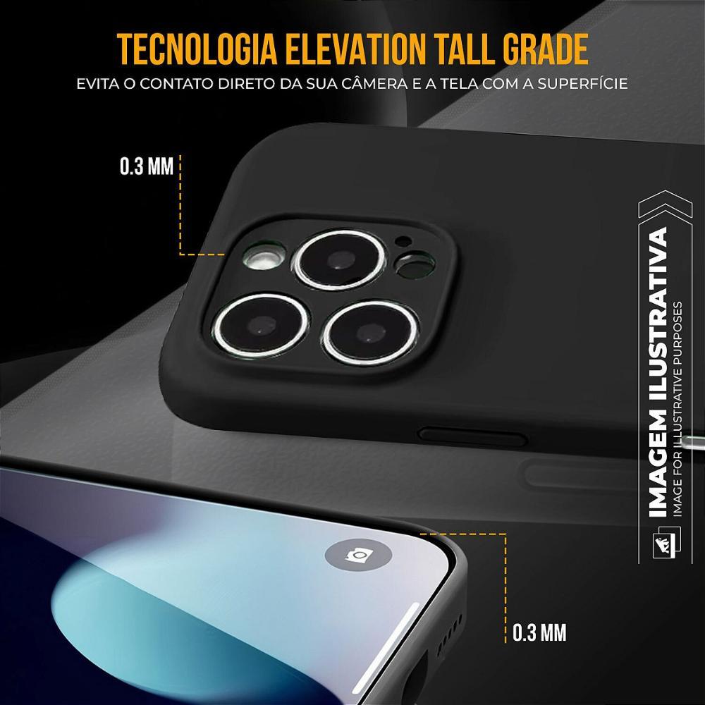 Capa case capinha para iPhone 16 Pro - Silicon Premium Preta - Gshield - 7
