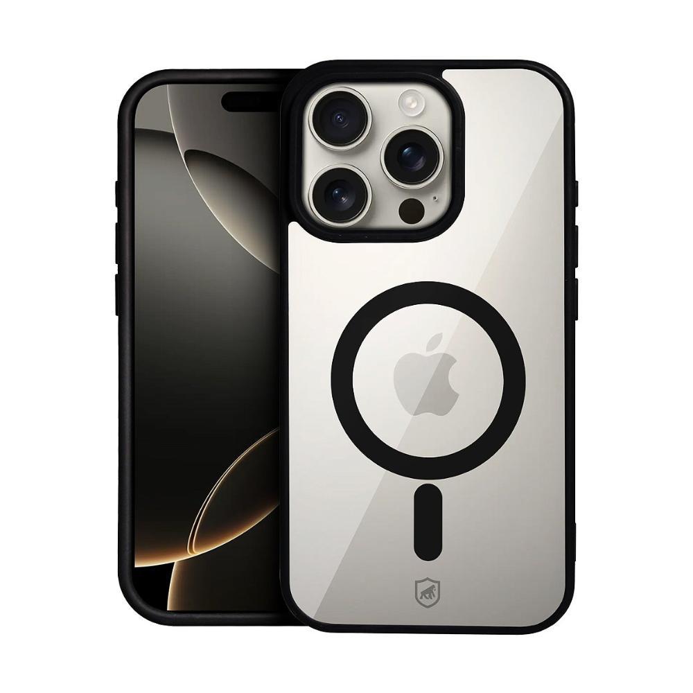 Capa case capinha MagSafe para iPhone 16 Pro Max - Preta - Gshield - 1