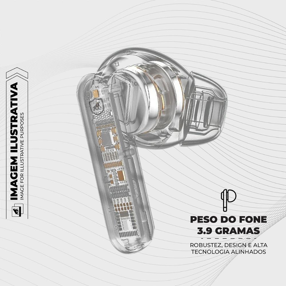 Earbuds - Fone de ouvido Bluetooth - Symetric + Fone de Ouvido Tipo C Dual Air - Gshield - 5