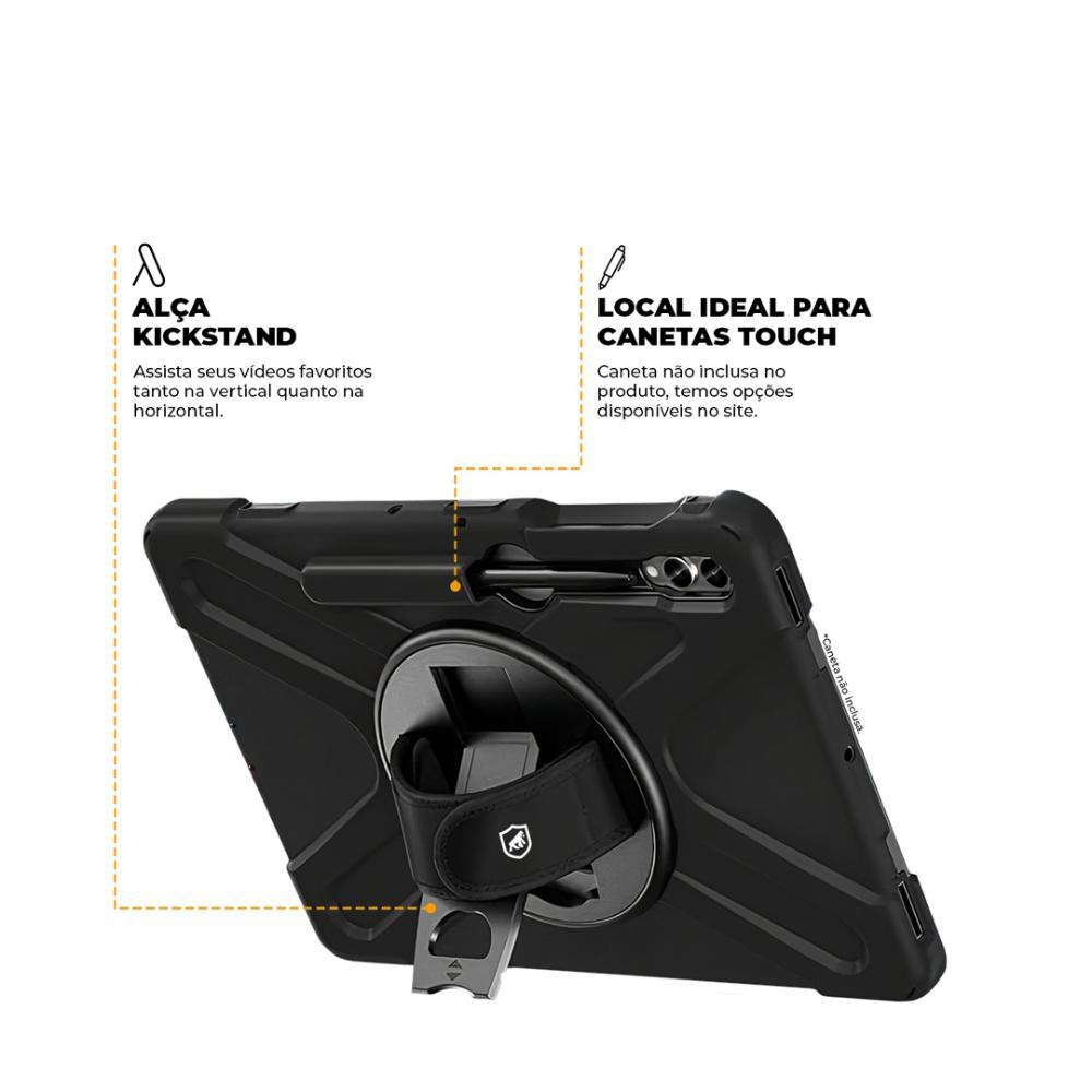 Capa case capinha para Samsung Galaxy Tab S9 FE Plus - Phantom - Gshield - 2